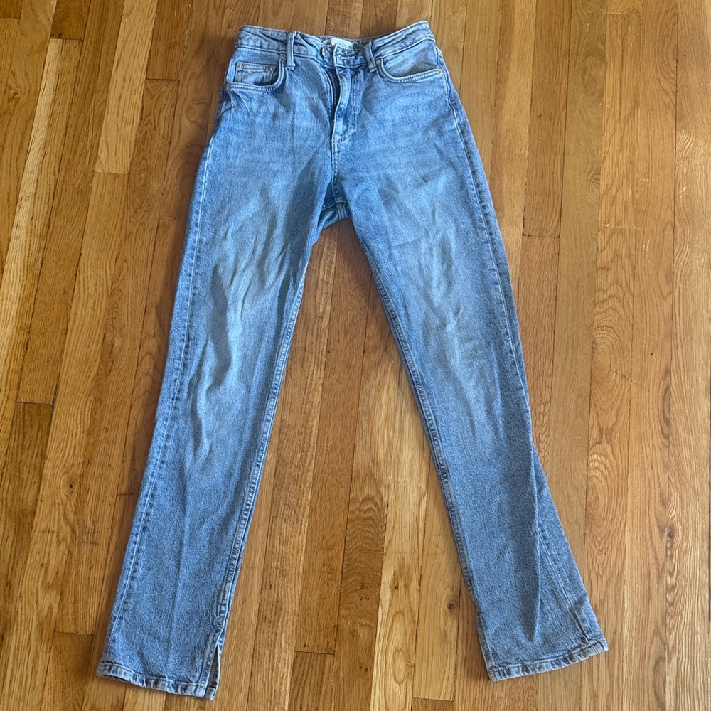 Zara Blue Slim Bootcut Jeans